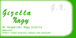 gizella nagy business card